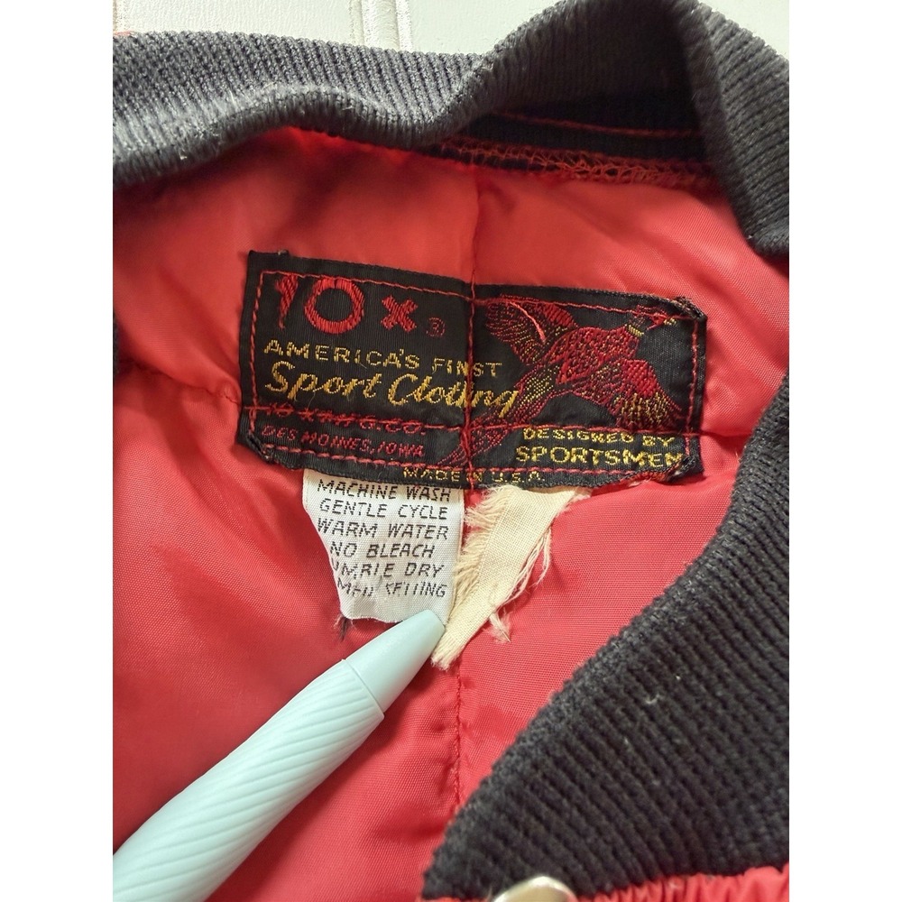 Vintage 10X Sport Clothing Goose Down Puffer Jacket Pink Snap‎ M USA Made - Picture 4 of 12